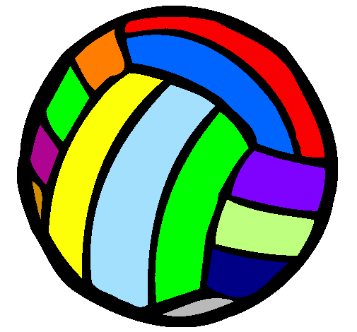 Desenho Bola de voleibol pintado por cinthia