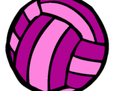 Desenho Bola de voleibol pintado por jaqueline