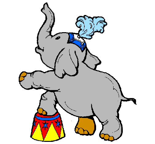 Desenho Elefante pintado por circo elefante patati pat