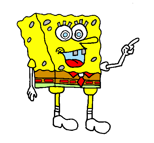 Desenho SpongeBob pintado por thaissa