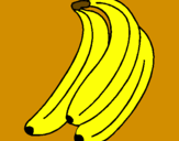 Desenho Plátanos pintado por asia