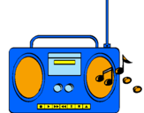 Desenho Radio cassette 2 pintado por rodrigo