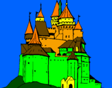 Desenho Castelo medieval pintado por castelo de e vm amor  ete