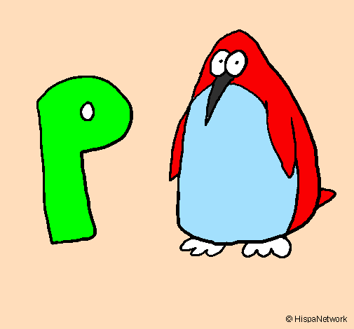 Desenho Pinguim pintado por IAGO