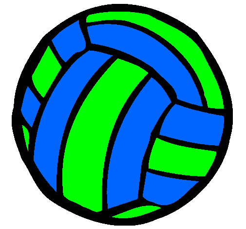 Desenho Bola de voleibol pintado por milena