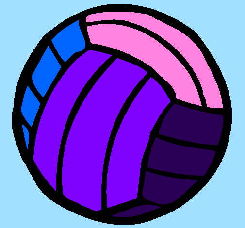 Desenho Bola de voleibol pintado por Sara Isabel