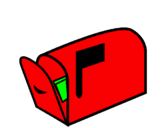 Desenho Caixa de correio pintado por jaqueline 11 anos