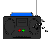 Desenho Radio cassette 2 pintado por marcelo