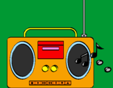 Desenho Radio cassette 2 pintado por josue antonio