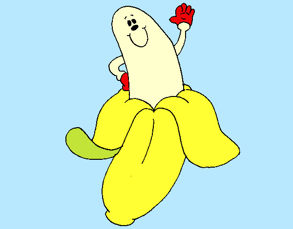 Desenho Banana pintado por jorjor