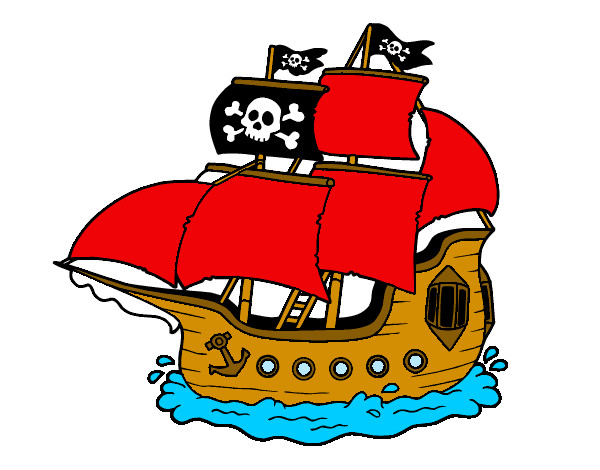 Desenho Barco pirata pintado por MarlonF