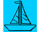 Desenho Barco veleiro pintado por Eduhhhhh