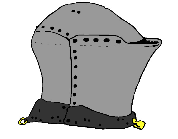 Desenho Capacete de cavaleiro  pintado por kevyn
