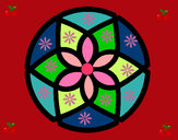 Desenho Mandala 44 pintado por thaw-uchoa