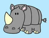 Desenho Rhino bebê pintado por MarlonMF