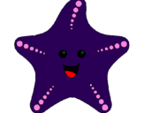 Desenho Estrela do mar pintado por luma moraes furlan