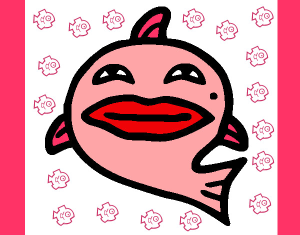 Desenho Beiço de peixe  pintado por Laila
