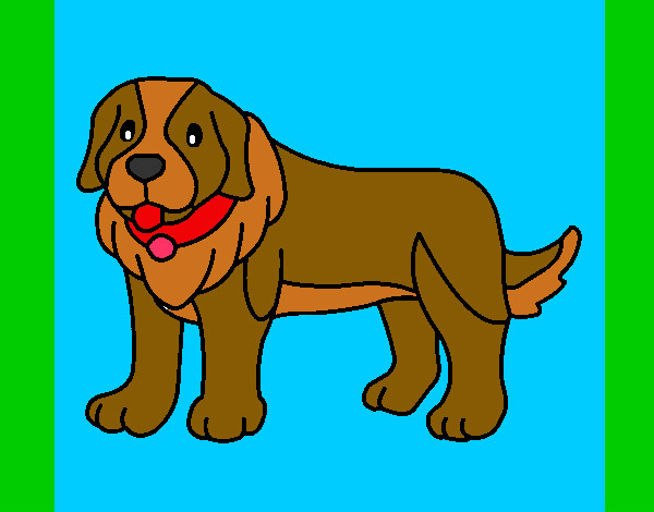 Desenho Cão pigmento pintado por titicali