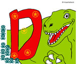 Desenho Dinossauro pintado por Pfszczurek