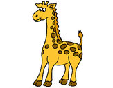 Desenho Girafa pintado por sandi
