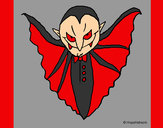 Desenho Vampiro aterrorizador pintado por arthur