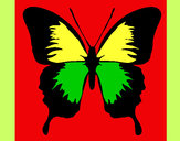 Desenho Borboleta com asas negras pintado por TONYGROSSO