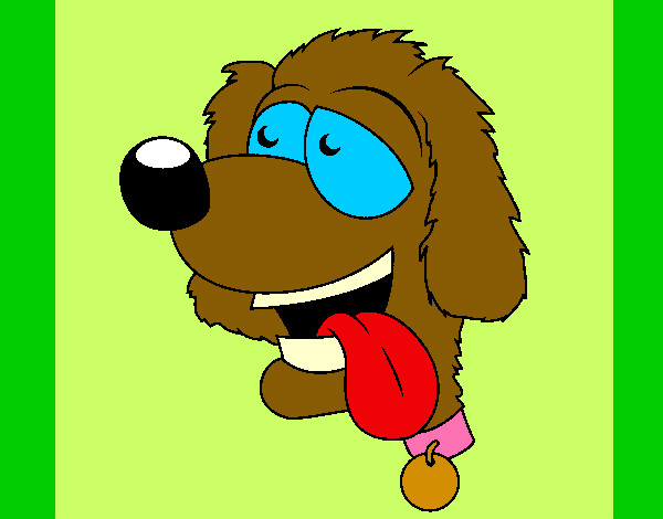 Desenho Cão com a língua de fora II pintado por TONYGROSSO