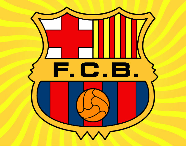 Desenho Emblema do F.C. Barcelona pintado por pedrohs