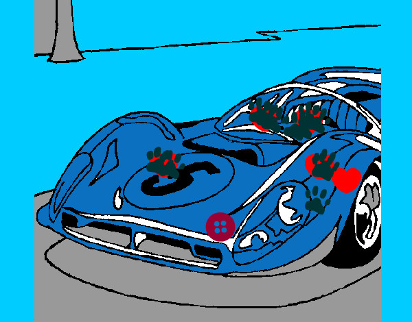 Desenho Automóvel número 5 pintado por TATIANE