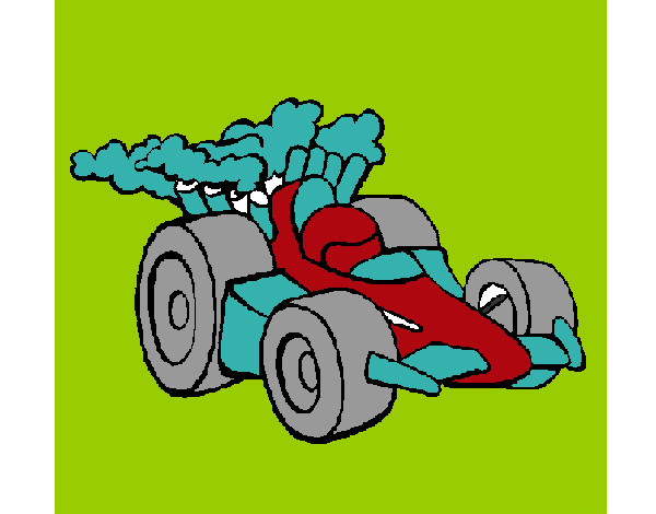 Desenho Carro de Fórmula 1 pintado por TATIANE