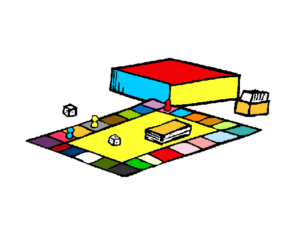 Desenho de Jogo de Mesa pintado e colorido por Marina o dia 10 de Janeiro  do 2012