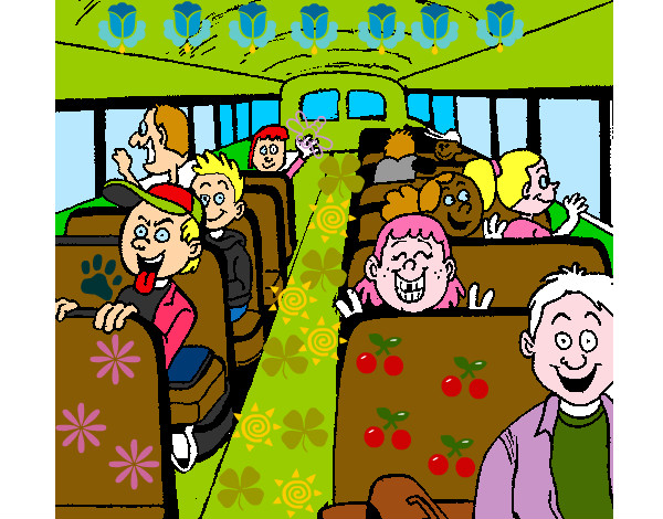 Desenho Autocarro escolar pintado por Douglinhas