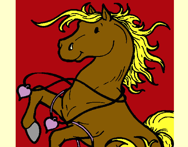 Desenho Cavalo pintado por Sarah 