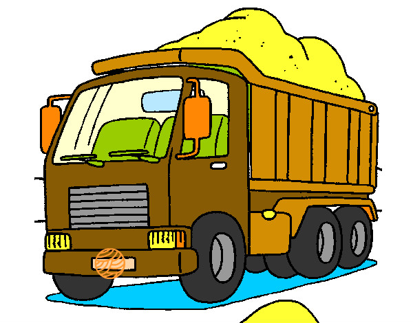 Desenho Camião de carga pintado por diogo