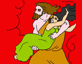 Desenho O rapto de Perséfone pintado por emerson 