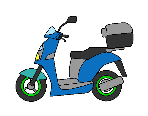 Desenho Ciclomotor pintado por Ghbit