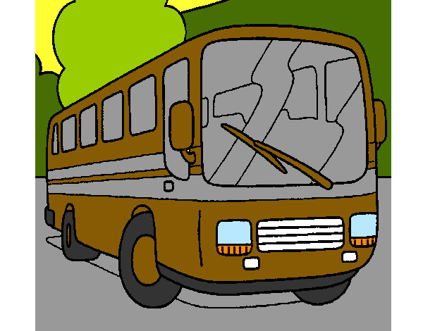 Desenho Autocarro pintado por dani