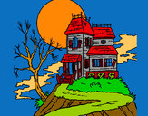 Desenho Casa encantada pintado por VANDINHA