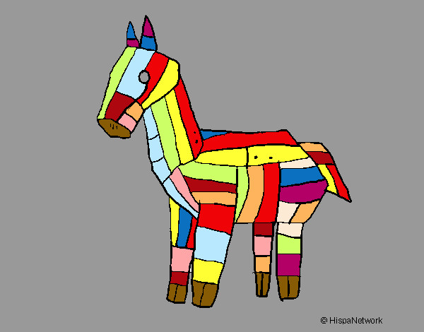 cavalo colorido