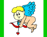 Desenho Cupido pintado por laura