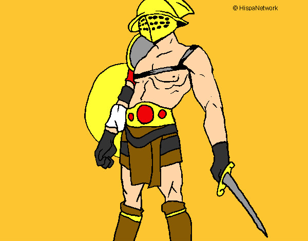 Desenho Gladiador pintado por bruninho