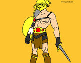Desenho Gladiador pintado por bruninho