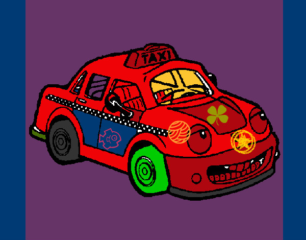 Desenho Herbie Taxista pintado por leandro