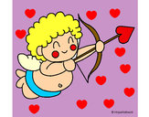 Desenho Cupido  pintado por kelly