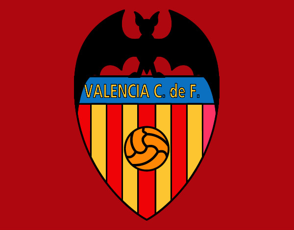Desenho Emblema do Valência F.C. pintado por Matheus_MS