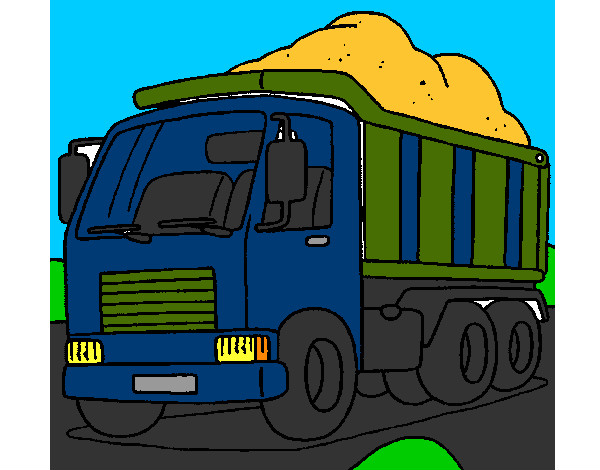 Desenho Camião de carga pintado por marcelinho