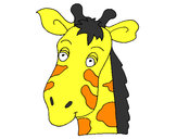 Desenho Cara de girafa pintado por gabyzynh