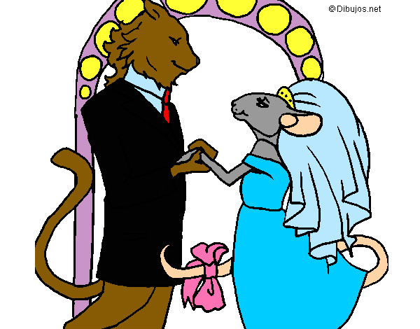 Rata se casando com Gato