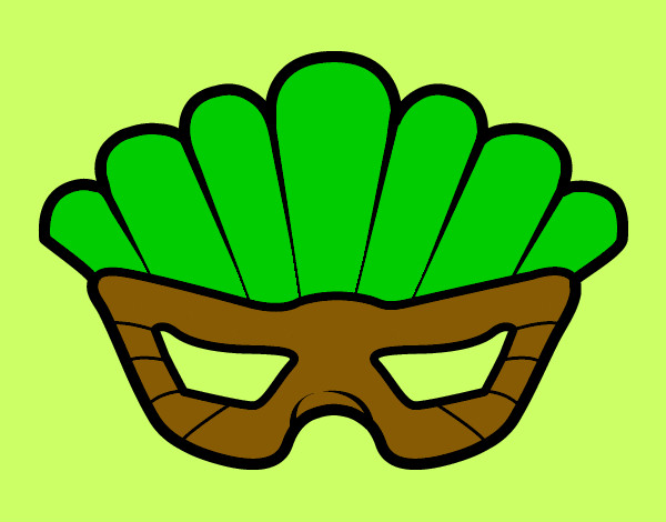 mascara verde e marron
