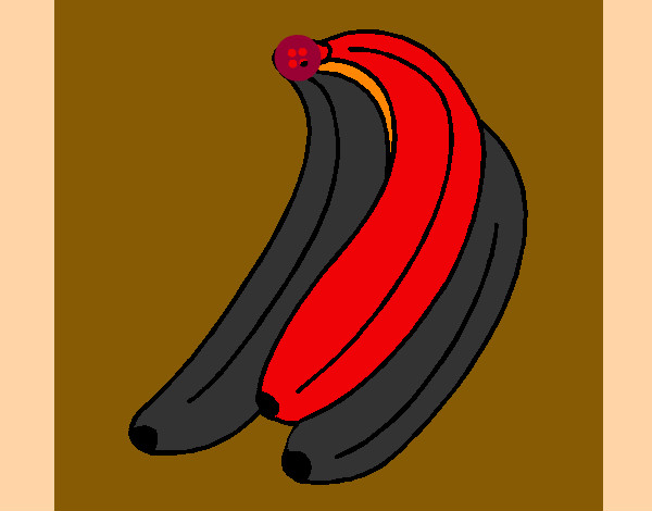 Desenho Plátanos pintado por Gabrielly